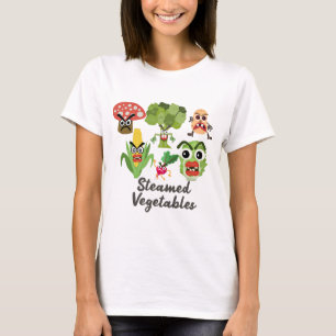T-shirt vegetal engraçado da chalaça para senhor
