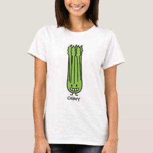 T-shirt Vegetal feliz da fibra do verde do grupo da haste
