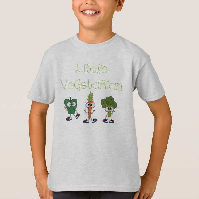 T-shirt Vegetariano pequeno (Frente)
