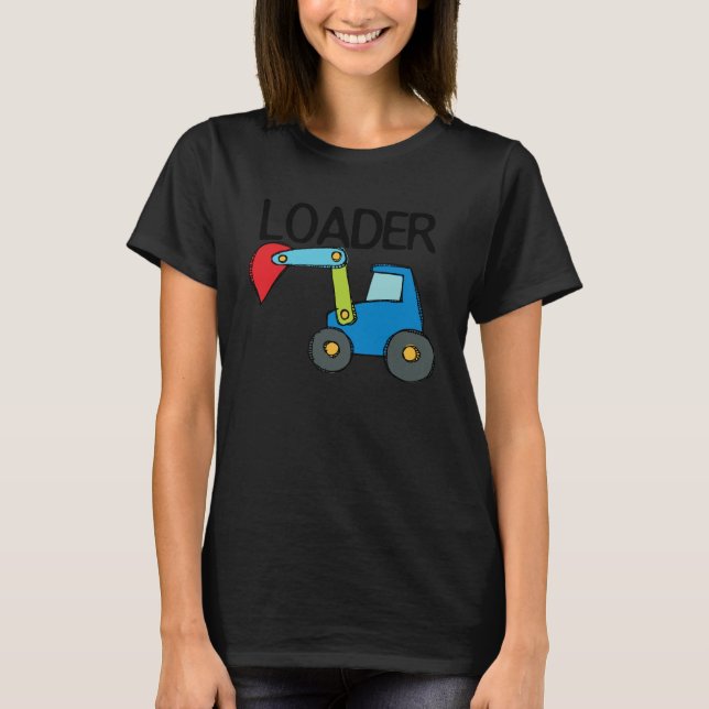 T-shirt Veículo de construção carregador (Frente)