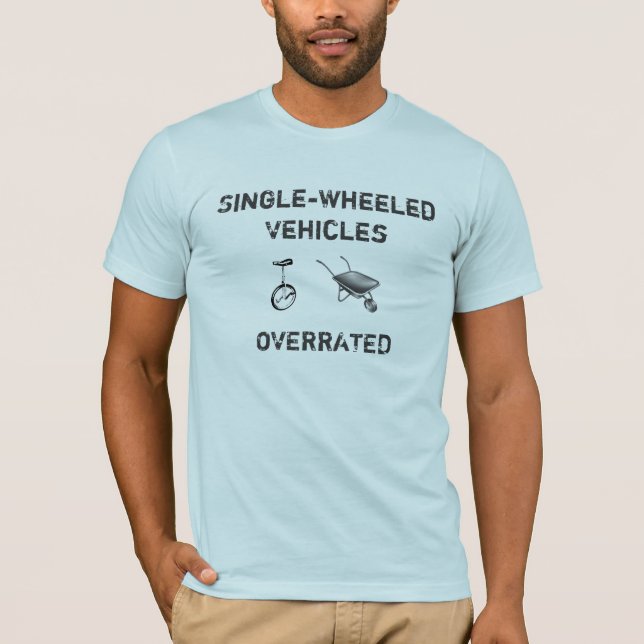 T-shirt veículos Solteiro-rodados (Frente)