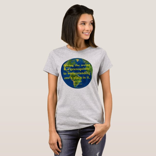 T-shirt Veja o mundo (Frente Completa)
