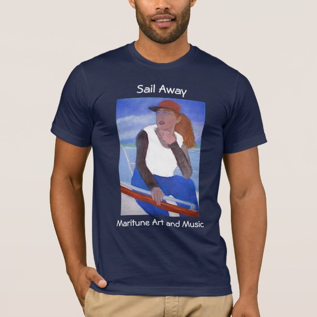 T-shirt Vela afastado (Frente)
