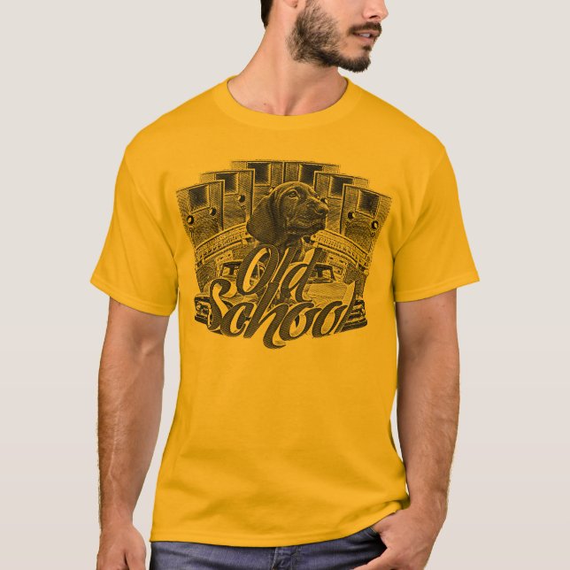 T-shirt Velha escola (Frente)