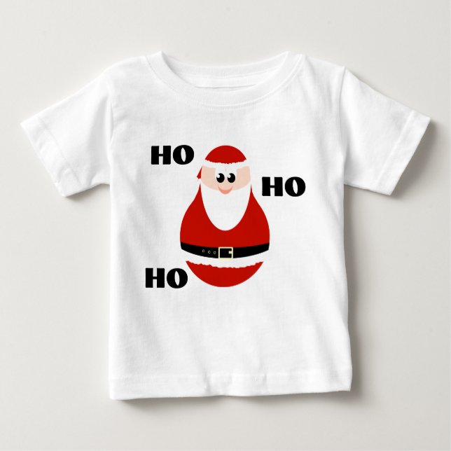 T-shirt velho alegre dos miúdos do papai noel (Frente)