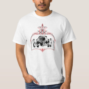 T-shirt velho da grade