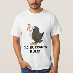 T-shirt velho da REGRA dos Buzzards