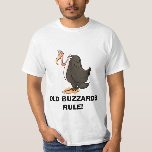 T-shirt velho da REGRA dos Buzzards (Frente)