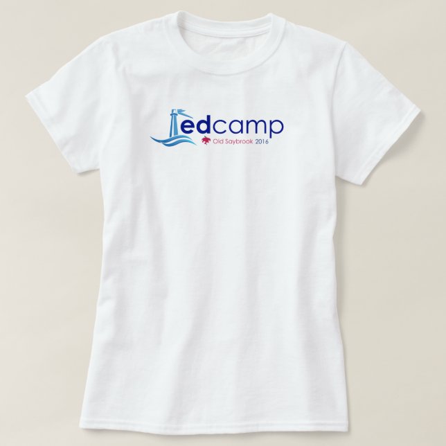 T-shirt velho de EdCamp Saybrook (Frente do Design)