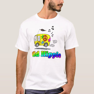 T-shirt velho do ônibus do Hippie