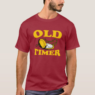 T-shirt velho do temporizador - obscuridade