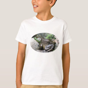 T-shirt velho grande da natureza da rã-gigante