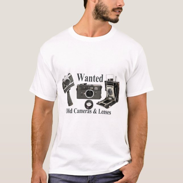 T-shirt velho querido das câmeras (Frente)