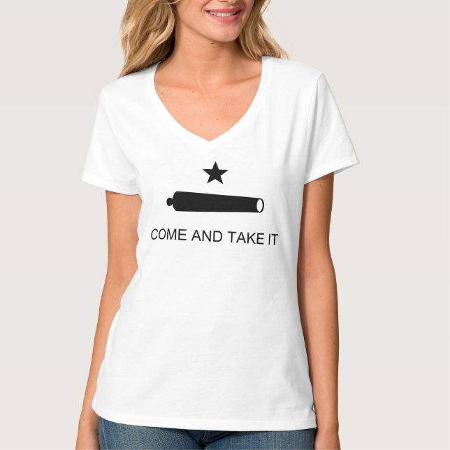 T-shirt Vem tomar-lhe o estado de Texas (Frente)
