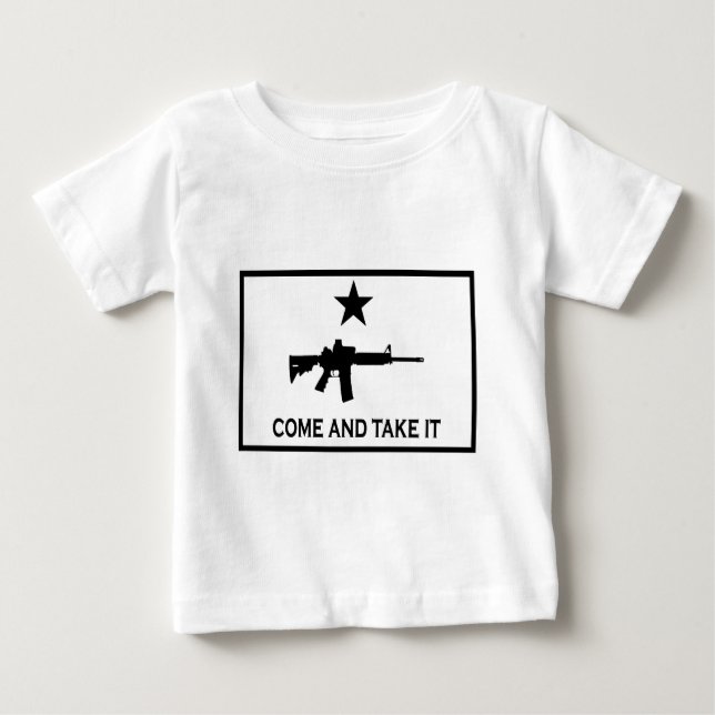 T-shirt Venha e tome AR-15 (Frente)
