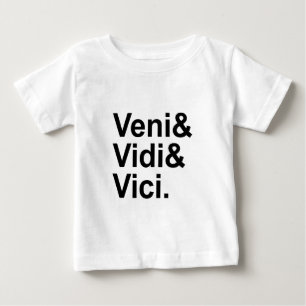 T-shirt Veni Vidi Vici   Eu Vim, Eu Vi, Eu Conquistei Césa