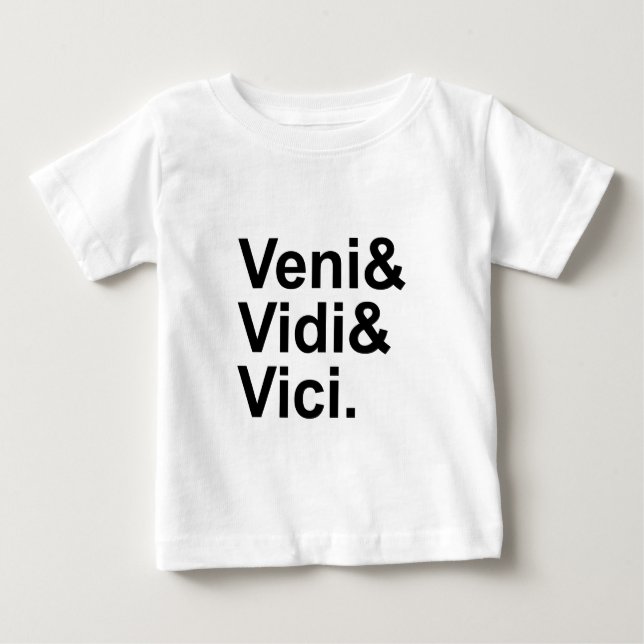 T-shirt Veni Vidi Vici | Eu Vim, Eu Vi, Eu Conquistei Césa (Frente)