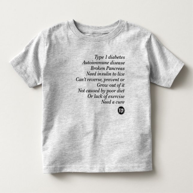 T-shirt Verdade de T1d (Frente)