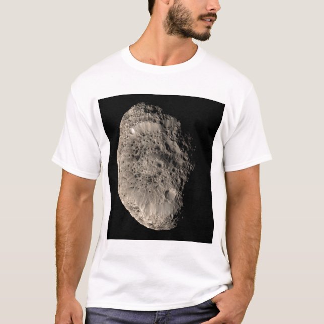 T-shirt Verdadeiro mosaico colorido da lua de Saturno Hype (Frente)