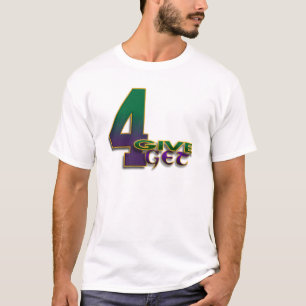 t-shirt verde branco de 4-Give 4-Get 4 Favre