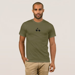 T-shirt verde da bicicleta