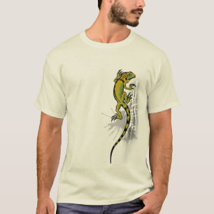 T-shirt verde da iguana