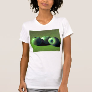 T-shirt verde das maçãs