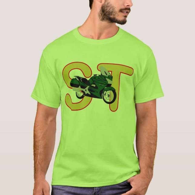 T-shirt Verde de Honda ST1300 (Frente)