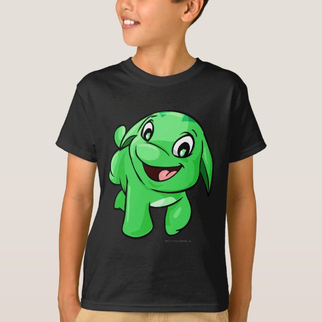 T-shirt Verde de Poogle (Frente)