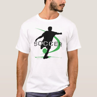 T-shirt verde do futebol