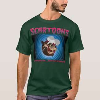 T-shirt verde do lobo de SCARTOONS