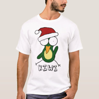 T-shirt verde do quivi do papai noel