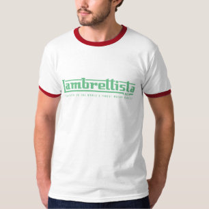 T-shirt verde do texto de velha escola de