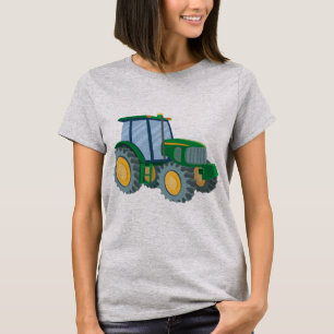 T-shirt verde do trator