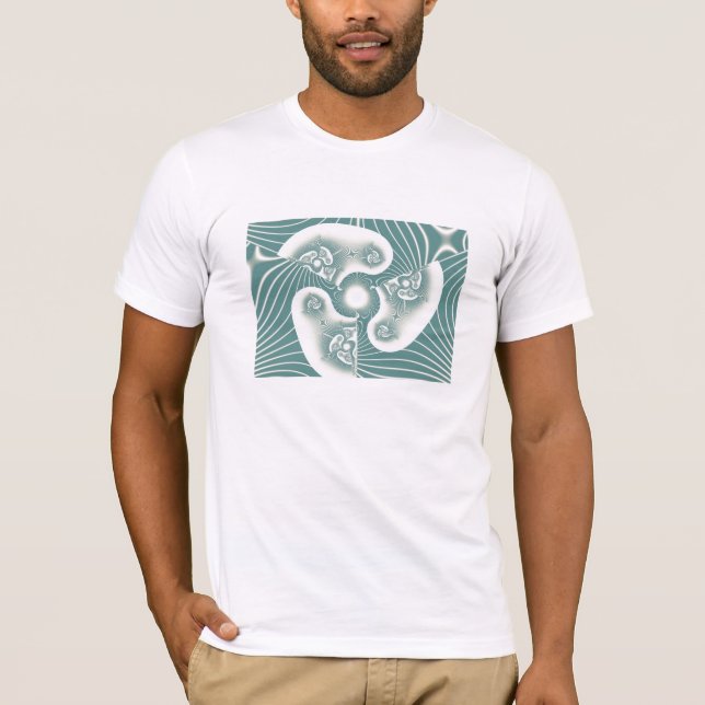 T-shirt verde dos fractals (Frente)