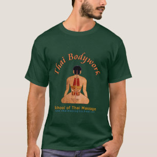 T-shirt verde escuro da carroçaria tailandesa