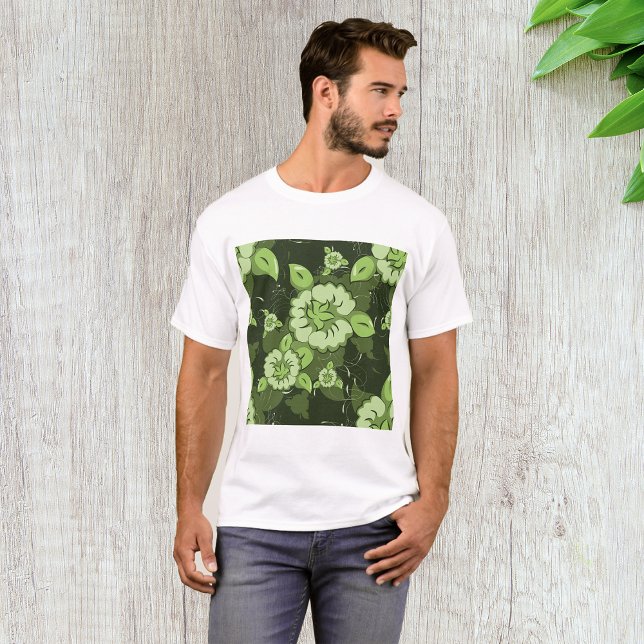 T-Shirt Verde Floral (Criador carregado)
