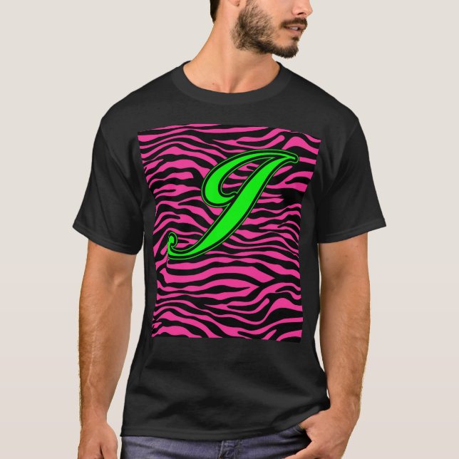 T-SHIRT VERDE J DA ZEBRA DO ROSA QUENTE (Frente)