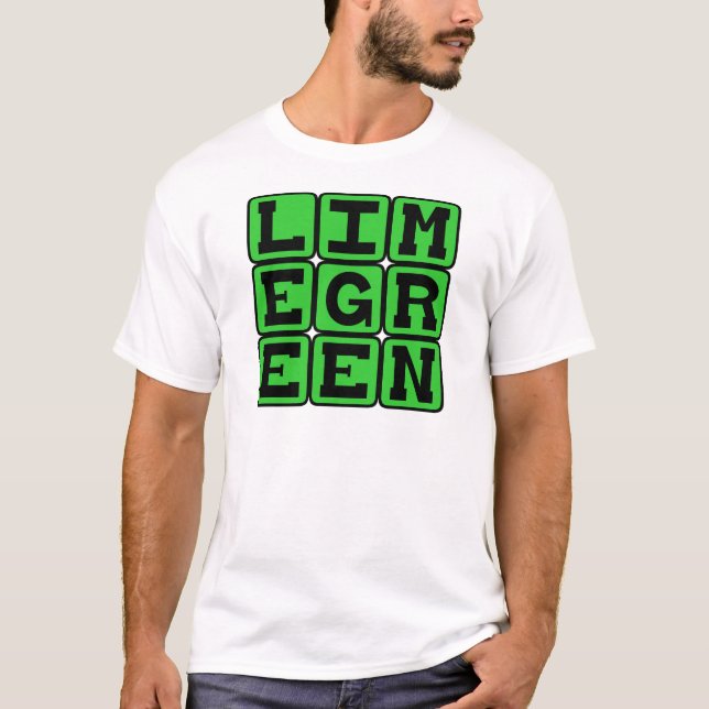 T-shirt Verde Lima, Cor (Frente)