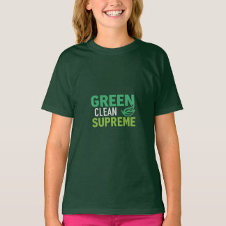 T-Shirt Verde, Limpa, Suprema Rapariga