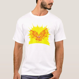 t-shirt vermelho atomizado atombat do esboço
