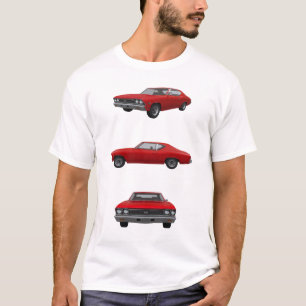 T-shirt Vermelho Chevelle 1968 SS: