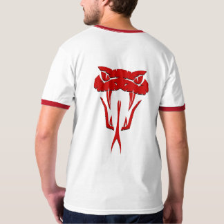 T-Shirt Vermelho Cobra Ringer Ringer Ringer