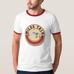 T-shirt vermelho da campainha de MilesTalk