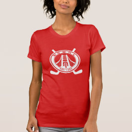 T-shirt vermelho da divisão