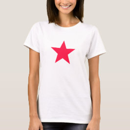 T-shirt vermelho da estrela