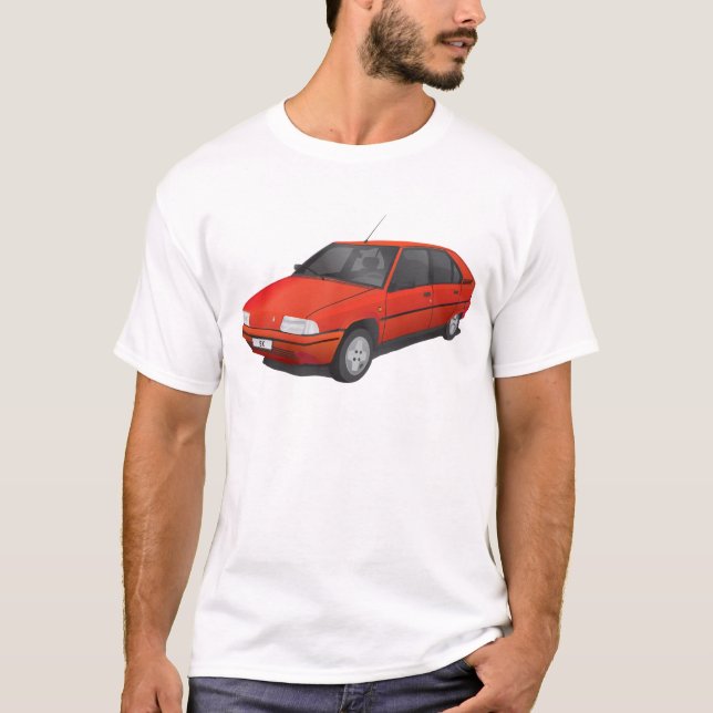 T-shirt Vermelho de Citroën BX (Frente)
