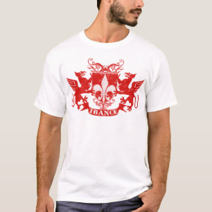 T-shirt Vermelho de Griffons do Trance