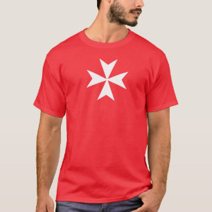 T-shirt vermelho de Hospitaller