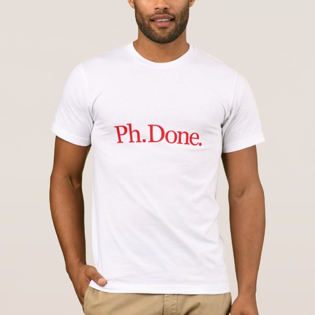 T-shirt Vermelho de PhDone (Frente)